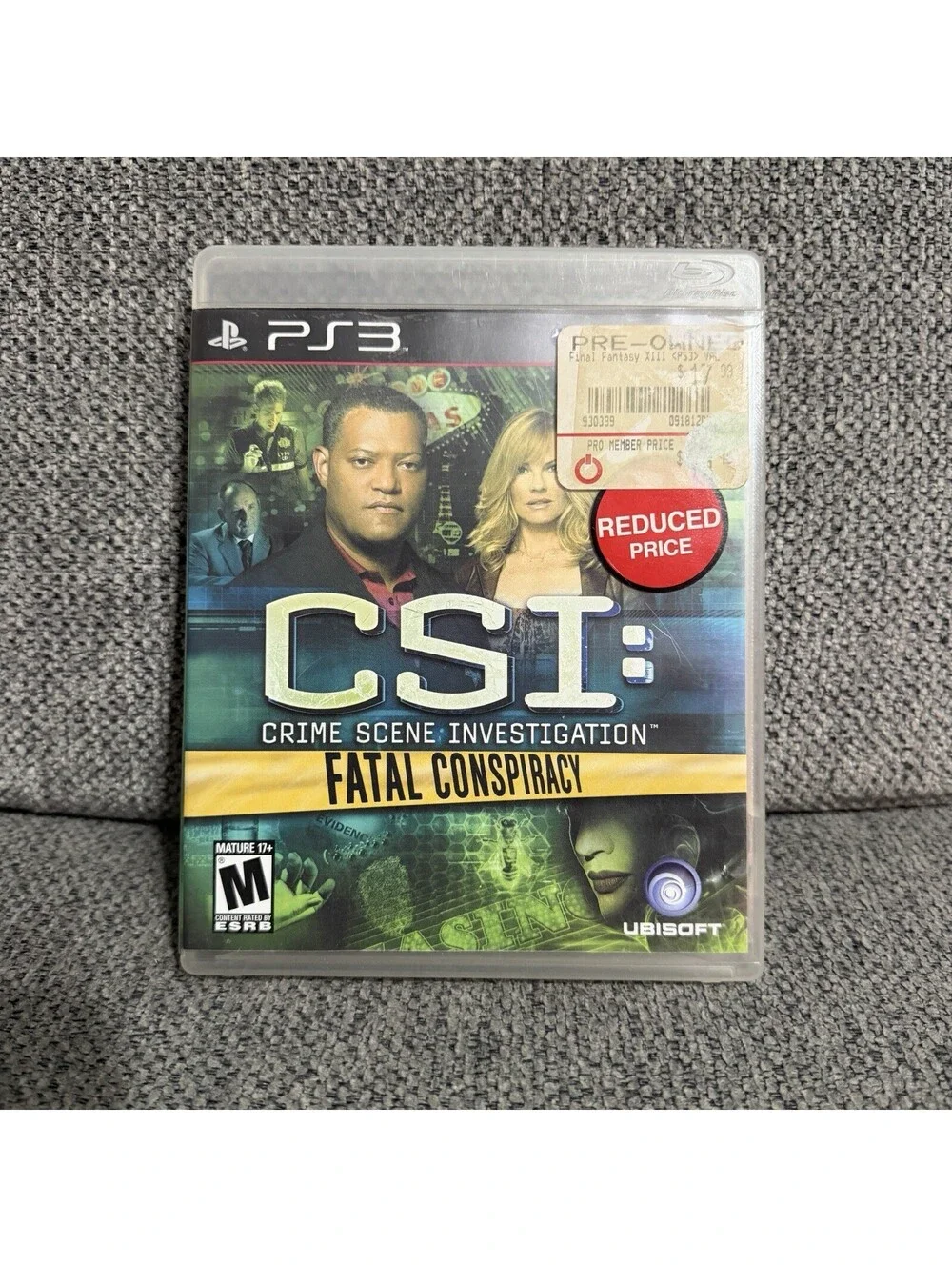 CSI: Crime Scene Investigation - Fatal Conspiracy CIB PS3
